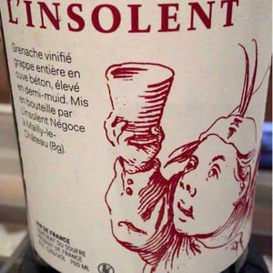 Chai L'insolent - François Ecot - L'Insolent