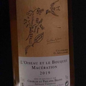 L'Oiseau et le Bouquet Macération - Domaine Brand & Fils - philippe-brand