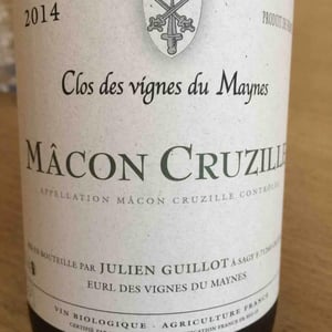 Mâcon Cruzille Blanc - Clos des Vignes du Maynes - julien-guillot -2022