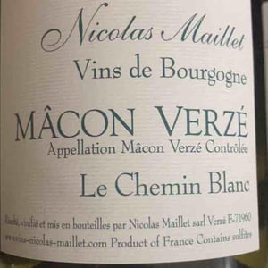 Mâcon Verzé Le Chemin Blanc