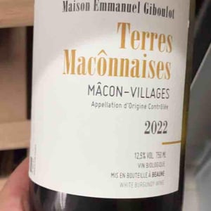 Mâcon-Villages "Terres Mâconnaises" - Domaine Emmanuel Giboulot - emmanuel-giboulot