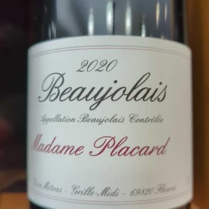 Madame Placard - Domaine Métras - yvon-metras