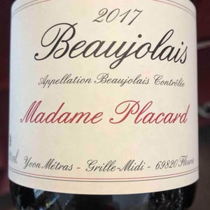 Domaine Métras - Yvon Métras - Madame Placard