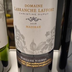 Madiran Vielles Vignes - Domaine Labranche Laffont - christine-dupuy -2017