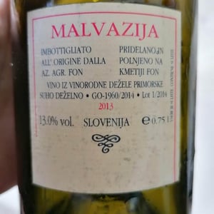 Malvazija - Vinogradi Fon - Marko Fon 