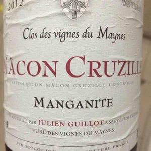 Mâcon Cruzille Manganite 2012