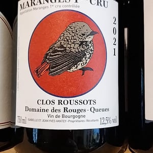 Maranges 1er Cru Clos Roussots - Domaine des Rouges-Queues - Isabelle & Jean-Yves Vantey 