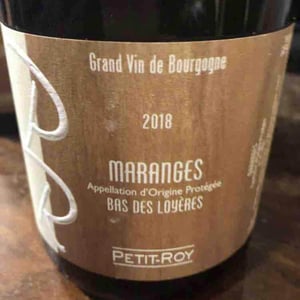 Maranges "Bas des Loyères" - Domaine Petit-Roy - Seiichi Saito 