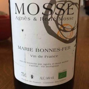 Marie Bonnes-Fer - Domaine Mosse - Sylvestre & Joseph Mosse 