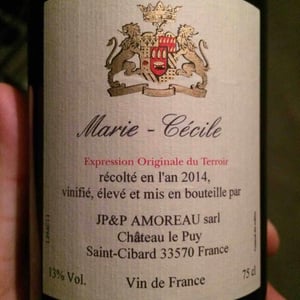 Marie-Cécile - Château le Puy - Jean-Pierre & Pascal Amoreau 