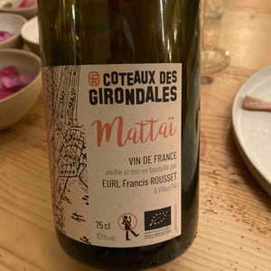 Mattaï - Coteaux des Girondales - Francis Rousset 