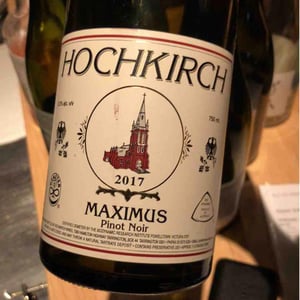 Maximus Pinot Noir - Hochkirch Wines - Jennifer & John Nagorcka -2017