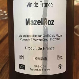 MazelRoz - Le Mazel - Gérald & Jocelyne Oustric 