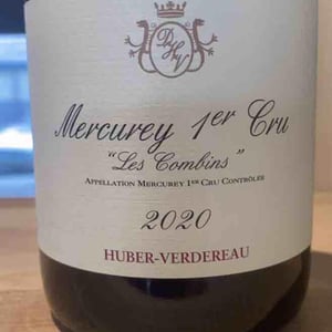 Mercurey 1er Cru - Les Combins - Huber-Verdereau - Thiébault Huber -2020