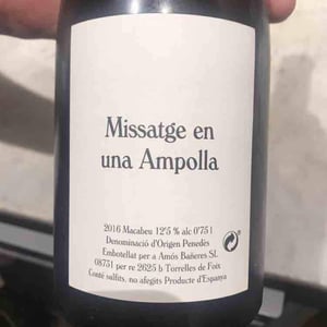 Missatge en una Ampolla - Vinya Oculta - amos-baneres