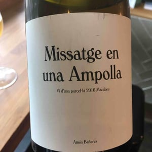 Vinya Oculta - Amós Bañeres - Missatge en una Ampolla