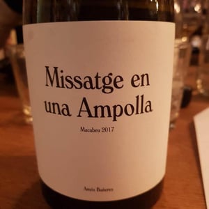 Missatge en una Ampolla - Vinya Oculta - Amós Bañeres 
