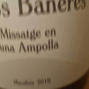 Missatge en una Ampolla - Vinya Oculta - Amós Bañeres 