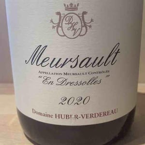 Meursault - En Dressolles - Domaine Huber Verdereau - Thiébault Huber -2020