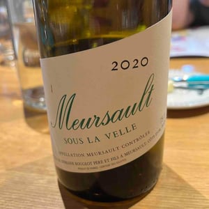 Meursault Sous La Velle - Domaine Rougeot Père et Fils - Pierre-Henri & Marc Rougeot -2020