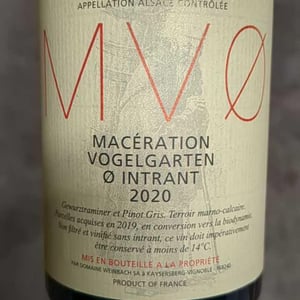 MFØ Maceration furstentum Intrant - Domaine Weinbach - catherine-theo-faller