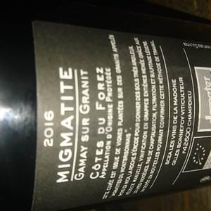 Vins de la Madone - Gilles Bonnefoy - Migmatite