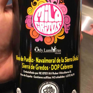 Milagritos Tinto - Orly Lumbreras Viñador - Orly Lumbreras -2019