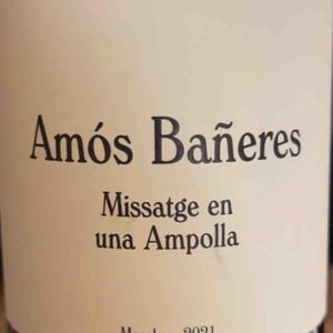 Missatge en una Ampolla - Vinya Oculta - Amós Bañeres 