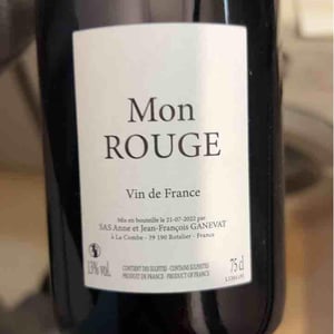 Mon Rouge - Domaine Ganevat - Anne & Jean-François Ganevat 