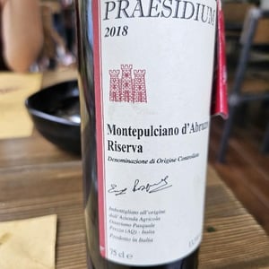 Montepulciano d’Abruzzo Riserva DOC - Praesidium - Enzo, Lucia, Antonia et Ottaviano Pasquale 