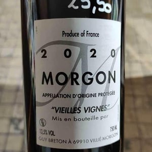 Morgon Vielles Vignes - Domaine Guy Breton - P'tit Max - guy-breton