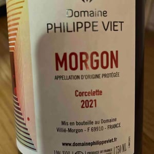 Morgon Corcelette - Domaine Philippe Viet - Philippe Viet -2021