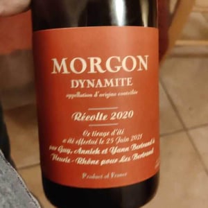 Morgon Dynamite - Les Bertrand - guy-annick-yann-bertrand