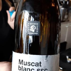 Muscat Blanc Sec Natur - Tetramythos Winery - Τετράμυθος - Panos Papayiannopoulos, Aristos Spanos, Eustatius Spanos 