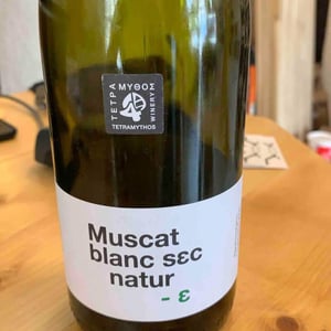 Muscat Blanc Sec Natur - Tetramythos Winery - Τετράμυθος - Panos Papayiannopoulos, Aristos Spanos, Eustatius Spanos 