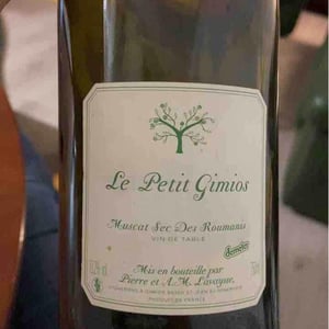 Le Petit Domaine de Gimios - Anne-Marie Lavaysse - Muscat Sec Des Roumanis