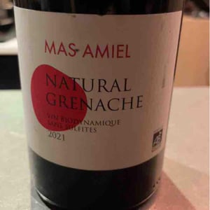 Natural Grenache - Mas Amiel - Nicolas Raffy -2020