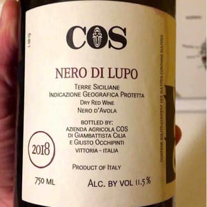 COS - Giambattista Cilia, Cirino Strano & Giusto Occhipinti - Nero di Lupo