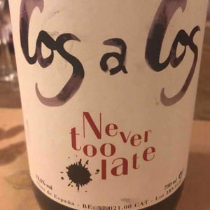 Never Too Late Rouge - Celler Cos A Cos - Cristobal Vanyo Beneyto 
