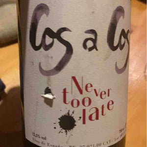 Never Too Late Rouge - Celler Cos A Cos - Cristobal Vanyo Beneyto 