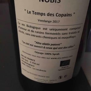 Nobis - Le Temps des Copains - Domaine de L'Ecu - claire-fred-niger
