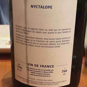 Domaine la Calmette - Maya Sallée & Nicolas Fernandez - Nyctalope