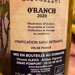 Château Barouillet - Vincent Alexis - O’Ranch