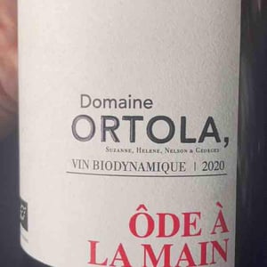 Ode à la main - Domaine Ortola - suzanne-helene-neslon-et-georges-ortola -2020