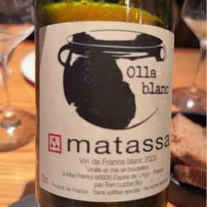 Olla Blanc 2022 - Domaine Matassa - Tom Lubbe