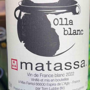 Domaine Matassa - Tom Lubbe - Olla Blanc