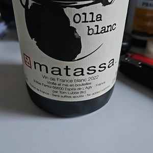 Domaine Matassa - Tom Lubbe - Olla Blanc
