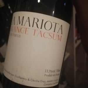 La Mariota - Cecilia Diaz & Guillermo Campos Baeza - Orange Tacsum