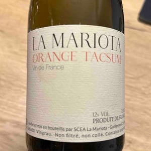 La Mariota - Cecilia Diaz & Guillermo Campos Baeza - Orange Tacsum