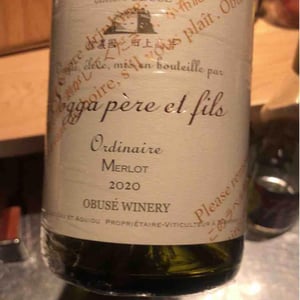 Ordinaire Merlot - Domaine Sogga - Obusé Winery - Akihiko Soga -2020